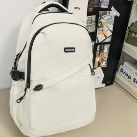 Lightweight And Large Capacity, Computer Luggage Bag, Travel Backpack (Option: White)