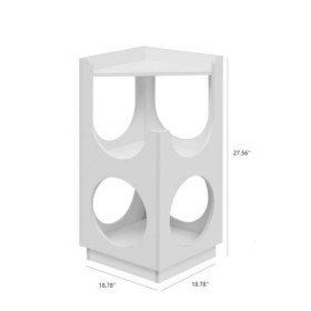 Suitable For Small And Medium-sized Cat Hollow Design Multifunctional Double-layer Cat Station (Option: White)