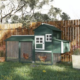 84" Chicken Coop (Option: Green-1275x655x160 mm)