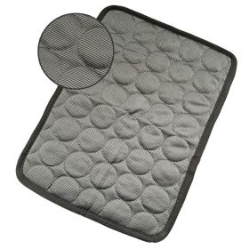 Dog Cooling Mat Summer Pets Cold Bed Extra Large For Small Big Dogs Pet Accessories Cat Durable Blanket Sofa Cat Ice Pad Blanket Pet Products (Option: Dark Gray-M60*50cm)